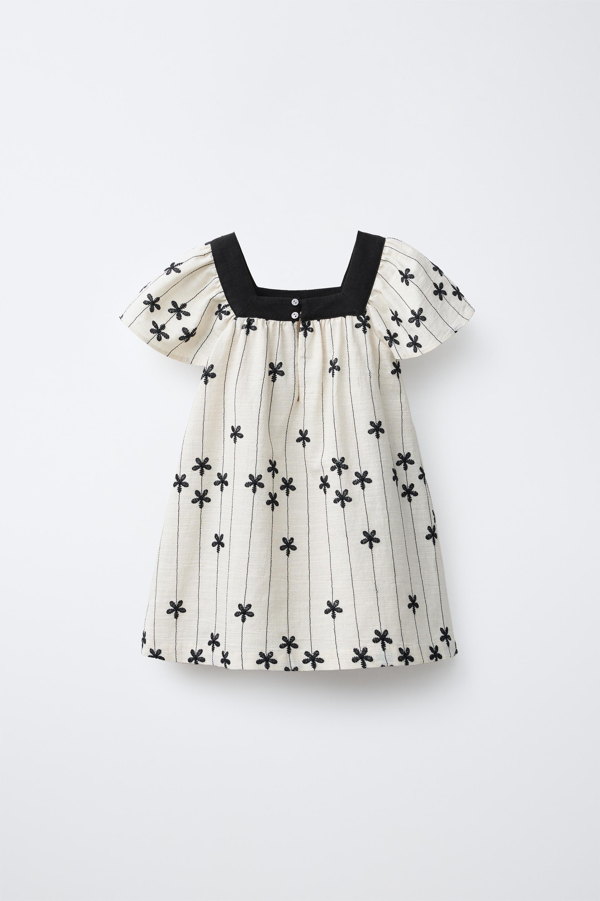EMBROIDERED FLORAL DRESS